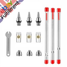 New Airbrush Nozzle Needle Replacements for Airbrushes Spray Gun 0.2/0.3/0.5mm