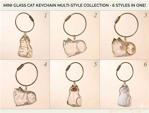 6pcs cat hair keepsake capsule - 6pcs,