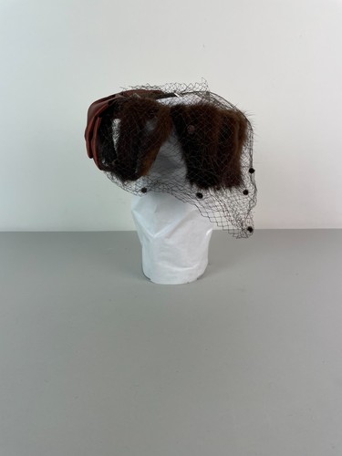 Vintage 1950s mink fur hat - vintage,