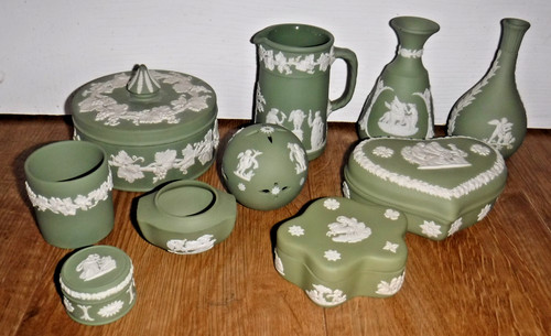 Vintage green white - vintage, &