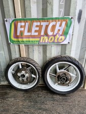 1993 HONDA CBR600 FP F2 WHEELS WITH TYRES DISCS AND SPROCKET CARRIER