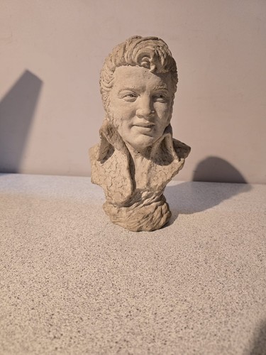 Elvis presley concrete bust - elvis,