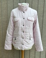 JOULES Eclipse Jacket Padded Quilted Size 12 Pale Pink Coat