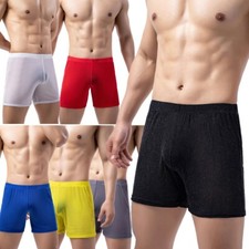 Sexy Mens Mesh Sheer Boxer