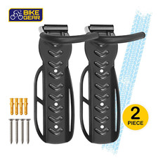 Bike Hanger Wall Mounted x2 Garage Parking Vertical Hook Bicycle Rack Holder