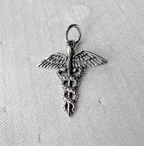 Caduceus pendant medical - caduceus,