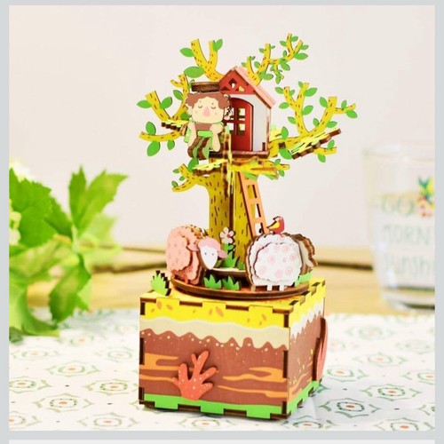 Robotime tree house music - robotime, 3d