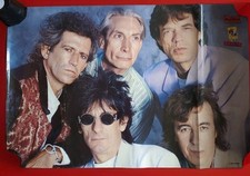 ROLLING STONES - RARE OFFICIAL PROMO TOUR POSTER EUROPE 1990- (59x89cm) M86
