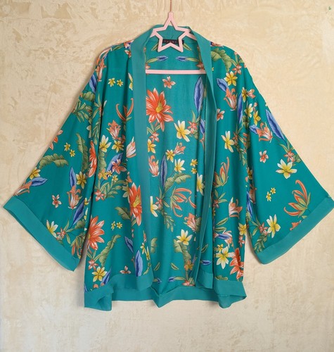 Tenki teal tropical floral - teal,