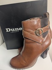 Dune Tan Ladies Leather Ankle