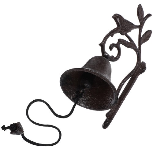 Black vintage doorbell iron - doorbell,