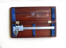 VINTAGE BRITISH N.S.F. Co. Ltd. NSF 10" VERNIER GAUGE- ORIGINAL BOX