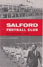 SALFORD v ST. HELENS     Northern Rugby League    29. 10.  1969.