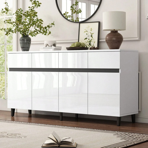 High gloss sideboard - high,