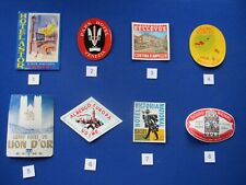 Vintage European Hotel Luggage Labels  1950's  * Choose The One's You Need * 