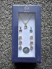Crystals from Swarovski Pendant Necklaces - Set Of Three Round Preciosa - AURA