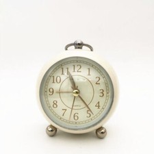 Alarm Clock With Analog Retro Quartz Non-ticking Silent Vintage Bedside Bell