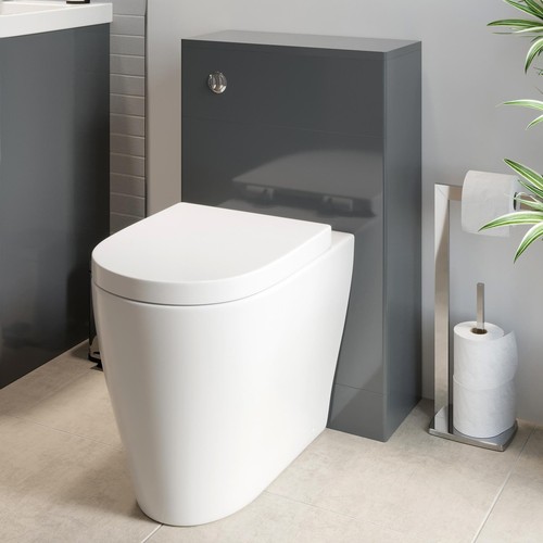 Grey gloss back wall - back, to