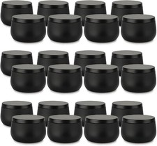4 OZ Matte Black Candle Jars