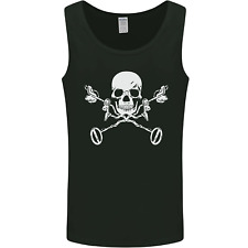 Metal Detector Skull Detecting Mens Vest Tank Top