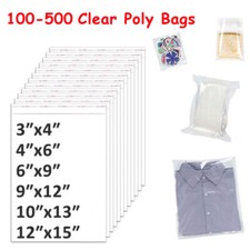 100-500 Clear Plastic OPP