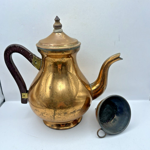 Vintage copper coffee - vintage,