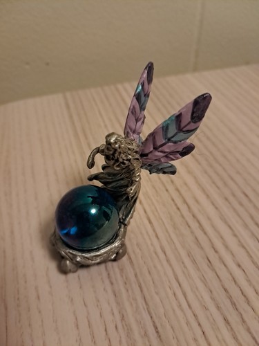 Pewter fairy figurine dark - pewter, w/