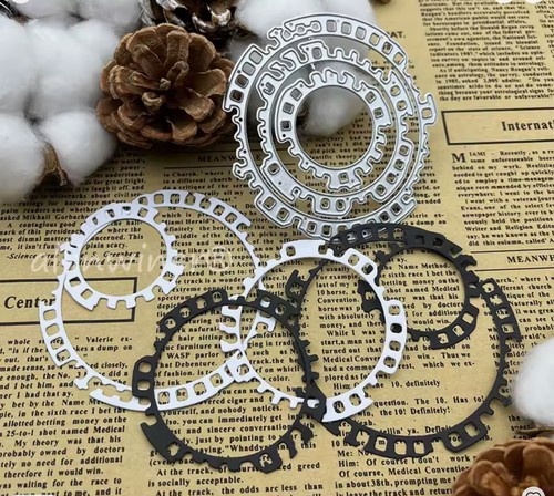 Ragged circles metal craft - ragged,