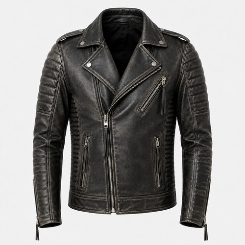 Men distressed black - distressed, real