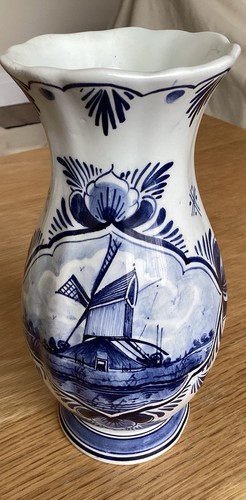 Vintage delft belly vase - delft,