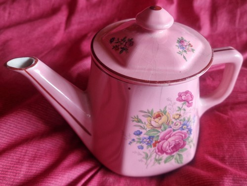 Pink chintz floral collectable - pink,