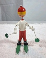 Goula Bobblehead Skier Skis