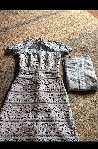 Reiss grey floral - reiss, lace