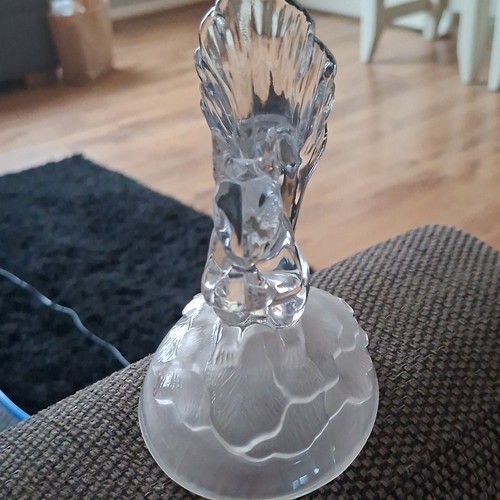 Clear glass crystal squirrel - clear,