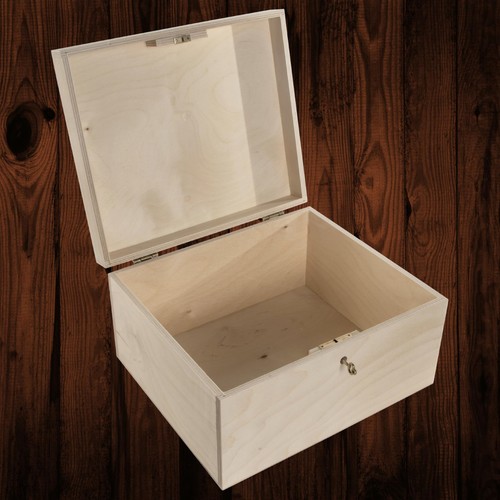 Key lockable wooden box - lockable, |