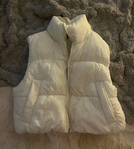 White cropped quilted - h&m,