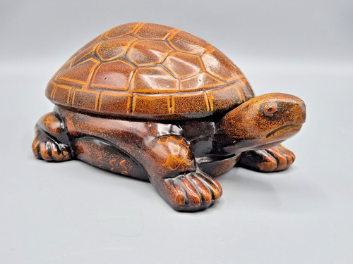 Vintage ceramic turtle - ceramic,