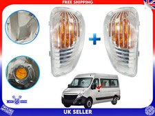 MIRROR INDICATOR LIGHT LENS FOR VAUXHALL MOVANO LEFT RIGHT SET 261603141R