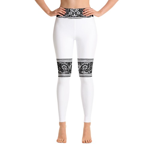 Black and white floral