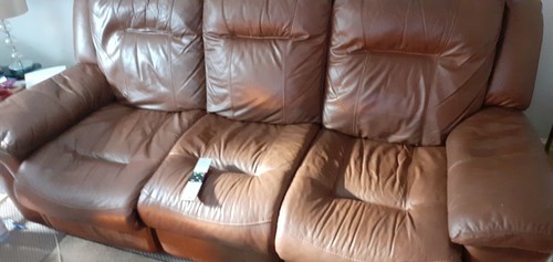 Settee with recliners - settee,