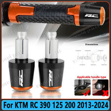 For KTM RC 390 125 200 2013-2024 Handlebar Plug Slider Bar End Weights Grip Caps
