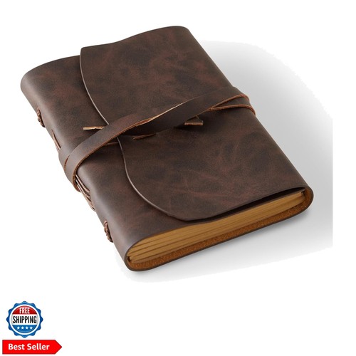 Leather journal notepad small - journal,