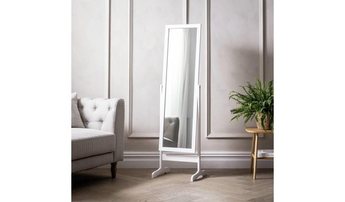White free standing cheval - free,