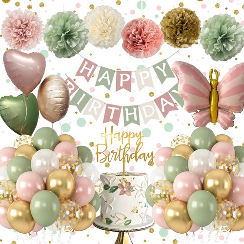 Dusty pink green - dusty,