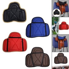 Saddle Pad Riding Pad Breathable Non Slip PU Leather Practical Equestrian Riding