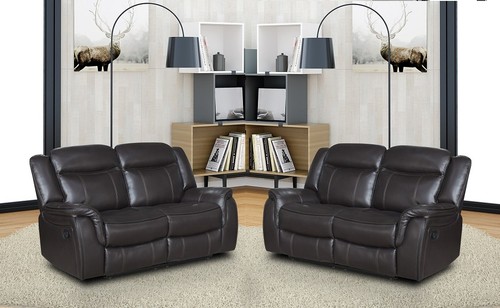 Dark brown leather - brown, gel