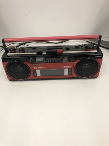 Vintage mini boombox stereo - boombox,