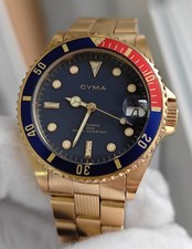 Cyma Sub Diver Gold Pepsi