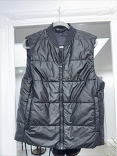 Zara Gilet Women’s Medium Black Sleeveless Jacket Zip Up