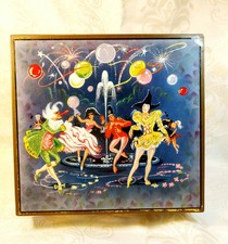 50s Mid-Century Vintage Huntley & Palmers Carnival Assorted Biscuit Tin 